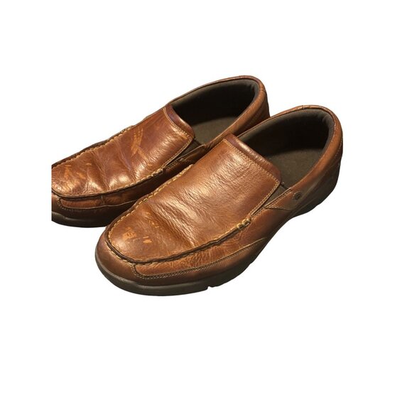 Rockport Mens Leather Slip-On Loafers Size 10M Brown - Picture 2 of 6